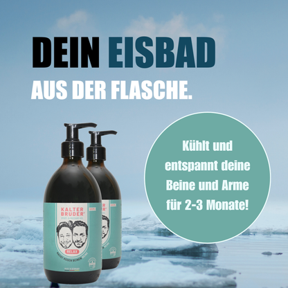 Kalter Bruder® 500ml - Das Kühlgel zur Unterstützung bei Restless Legs, Polyneuropathie & Gelenkschmerzen