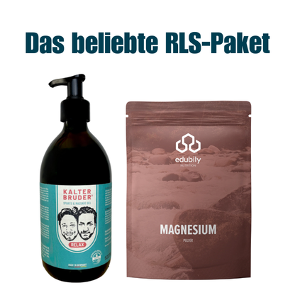 RLS Paket (500ml Kühlgel + Magnesium-Komplex)