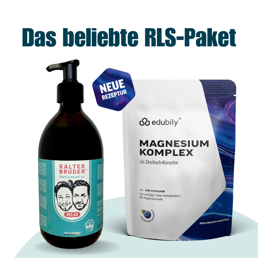 RLS Paket (500ml Kühlgel + Magnesium-Komplex)