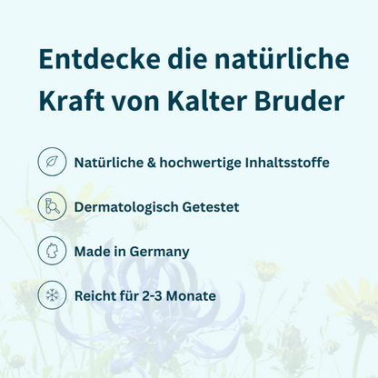 Kalter Bruder® 500ml - Das Kühlgel zur Unterstützung bei Restless Legs, Polyneuropathie & Gelenkschmerzen