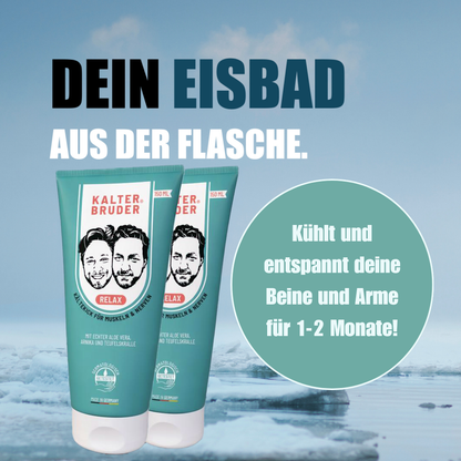 Kalter Bruder® 150ml - Das Kühlgel zur Unterstützung bei Restless Legs, Polyneuropathie & Gelenkschmerzen