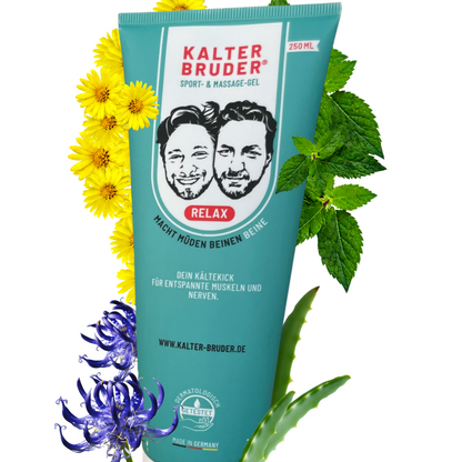 Kalter Bruder® 250ml - Das Kühlgel zur Unterstützung bei Restless Legs, Polyneuropathie & Gelenkschmerzen