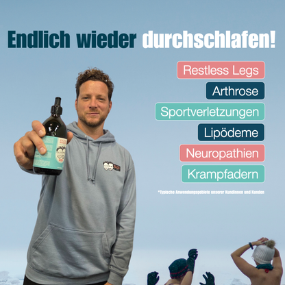 Kalter Bruder® 500ml - Das Kühlgel zur Unterstützung bei Restless Legs, Polyneuropathie & Gelenkschmerzen