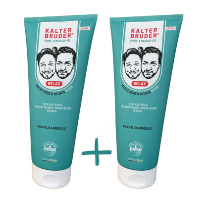 Kalter Bruder® Relax 150ml DOPPELPACK – Kühlgel zur Unterstützung bei Restless Legs, Polyneuropathie & Gelenkschmerzen